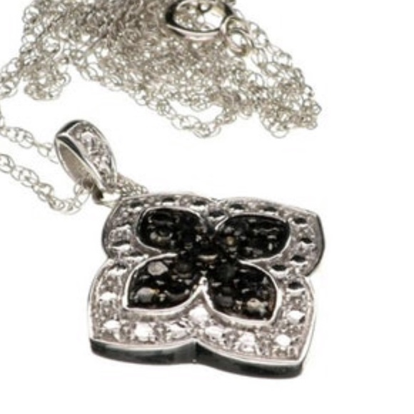 .15 cw Brown/Black Diamond enhanced Necklace - Picture 3 of 3